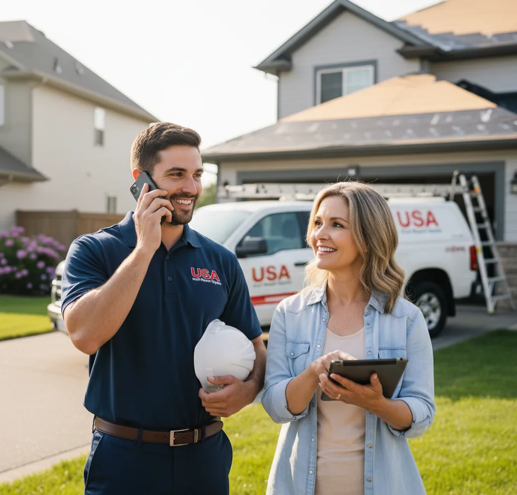 USA Roof Repair Experts customer support in Thomas